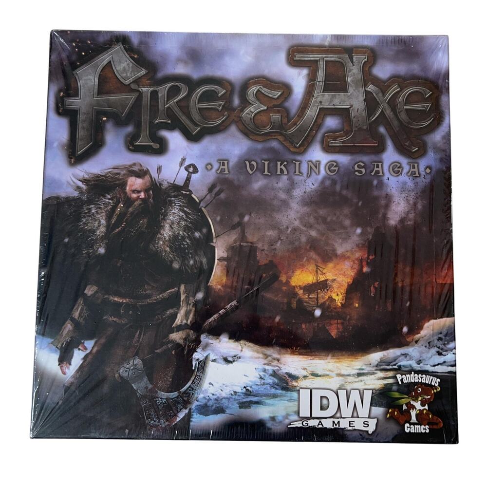 IDW Games Fire & Axe A Viking Saga Board Game Sealed New Multicolor Strategy